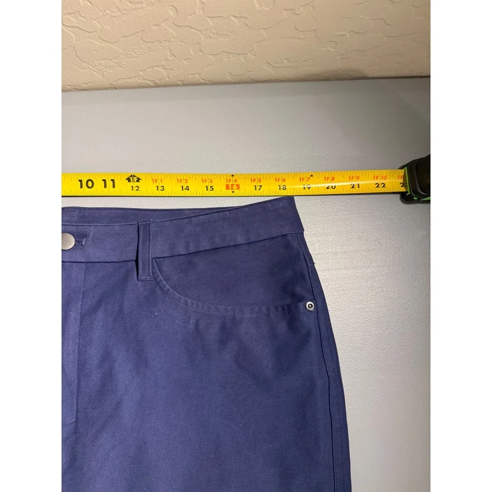 Lululemon ABC Pant Classic-Fit 32 Warpstreme Navy Blue Mens 36 LM5AQJS